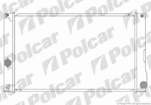 Polcar 816208-2 - Radiator, engine cooling autospares.lv