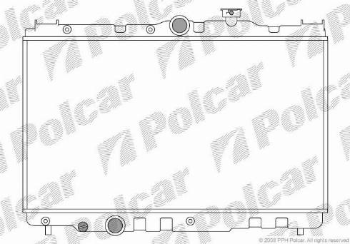 Polcar 8109081K - Radiator, engine cooling autospares.lv