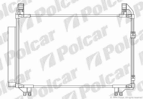 Polcar 8105K82K - Condenser, air conditioning autospares.lv