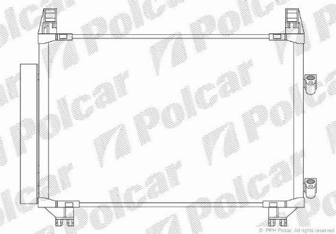 Polcar 8105K8C2 - Condenser, air conditioning autospares.lv