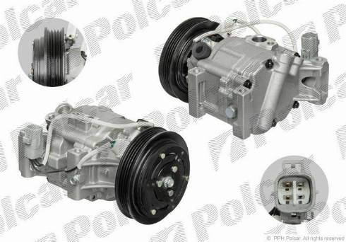 Polcar 8103KS-1 - Compressor, air conditioning autospares.lv