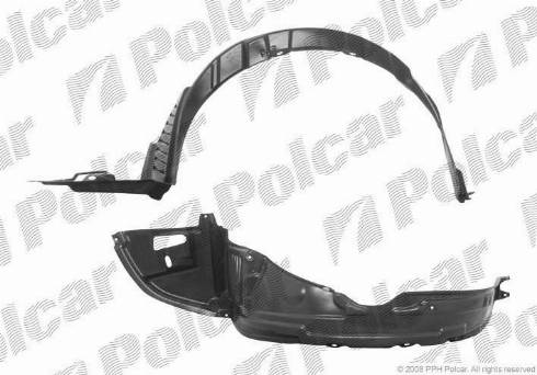 Polcar 8114FP-1 - Panelling, mudguard autospares.lv