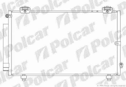 Polcar 8114K82K - Condenser, air conditioning autospares.lv