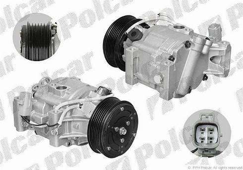 Polcar 8114KS-1 - Compressor, air conditioning autospares.lv