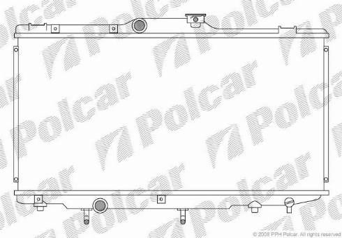 Polcar 811108-1 - Radiator, engine cooling autospares.lv