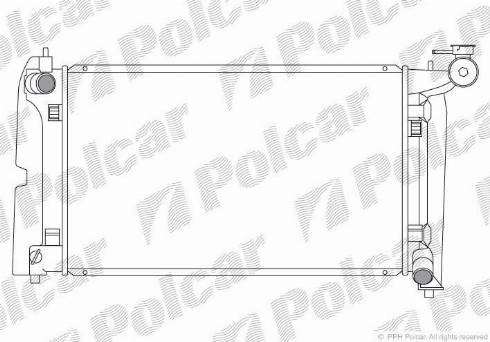 Polcar 811308-1 - Radiator, engine cooling autospares.lv