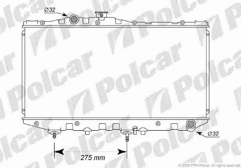 Polcar 813008-3 - Radiator, engine cooling autospares.lv