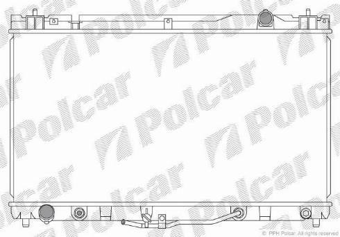 Polcar 813708A3 - Radiator, engine cooling autospares.lv