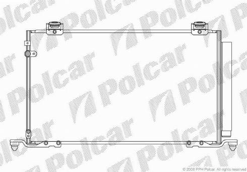 Polcar 8125K81K - Condenser, air conditioning autospares.lv