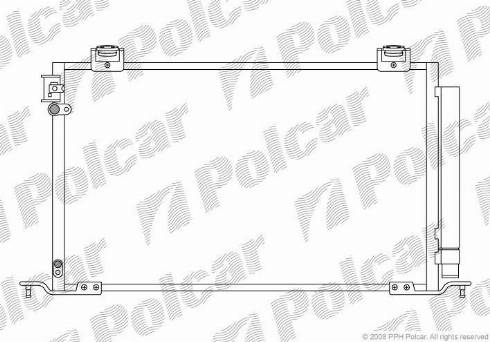 Polcar 8125K8C1 - Condenser, air conditioning autospares.lv