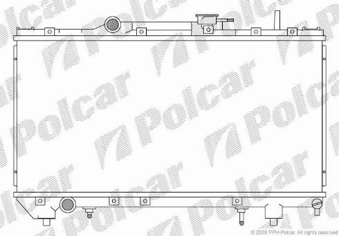 Polcar 812208-0 - Radiator, engine cooling autospares.lv