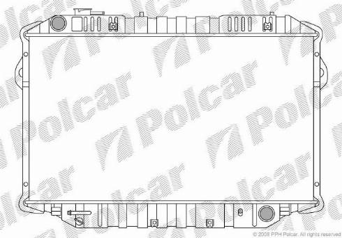 Polcar 817608-4 - Radiator, engine cooling autospares.lv