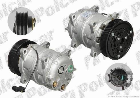 Polcar 8FK351109551 - Compressor, air conditioning autospares.lv