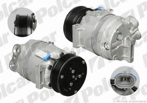 Polcar 8FK351102001 - Compressor, air conditioning autospares.lv