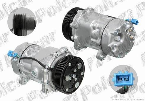 Polcar 8FK351127011 - Compressor, air conditioning autospares.lv