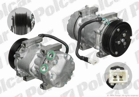 Polcar 8FK351127871 - Compressor, air conditioning autospares.lv