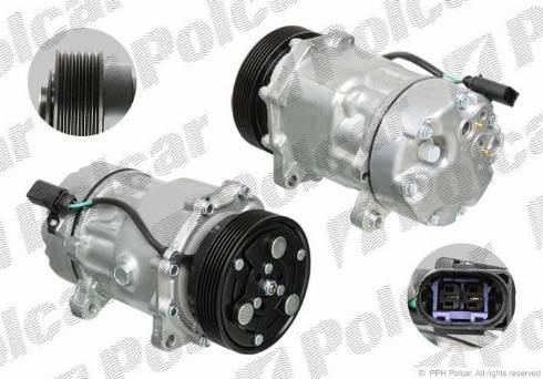 Polcar 8FK351127381 - Compressor, air conditioning autospares.lv