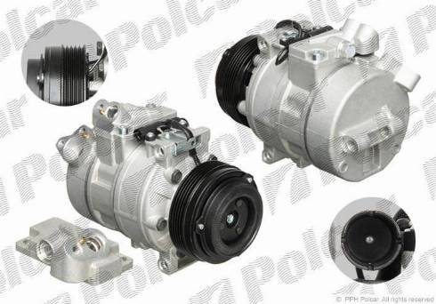 Polcar 8FK351176501 - Compressor, air conditioning autospares.lv