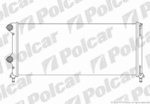 Polcar 304008A5 - Radiator, engine cooling autospares.lv