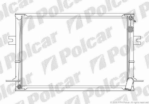 Polcar 3050081X - Radiator, engine cooling autospares.lv