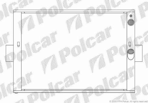 Polcar 305008-3 - Radiator, engine cooling autospares.lv