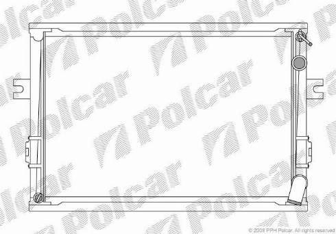 Polcar 3050082X - Radiator, engine cooling autospares.lv