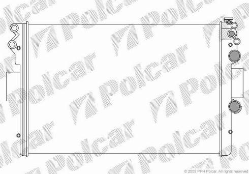 Polcar 3052081X - Radiator, engine cooling autospares.lv