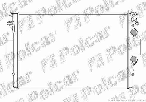 Polcar 305208A1 - Radiator, engine cooling autospares.lv