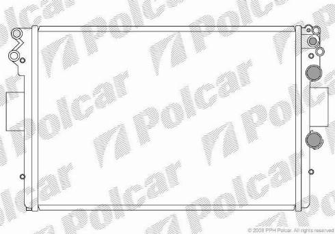 Polcar 305208-2 - Radiator, engine cooling autospares.lv