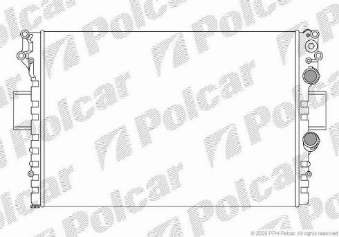 Polcar 305208A3 - Radiator, engine cooling autospares.lv