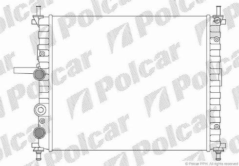 Polcar 306608A1 - Radiator, engine cooling autospares.lv