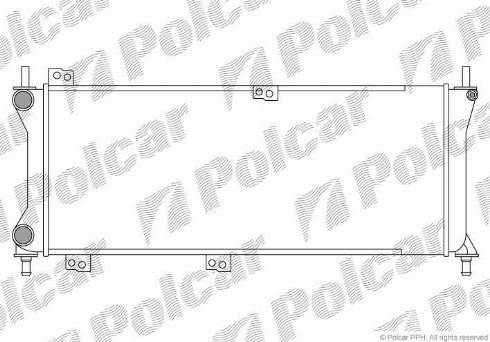 Polcar 300408-3 - Radiator, engine cooling autospares.lv