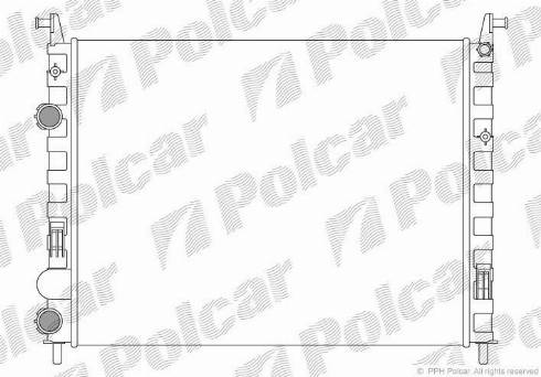 Polcar 300508A5 - Radiator, engine cooling autospares.lv