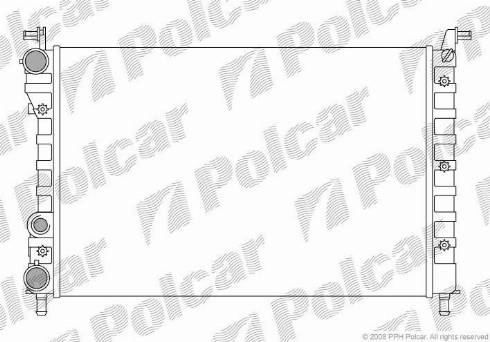 Polcar 300508A2 - Radiator, engine cooling autospares.lv