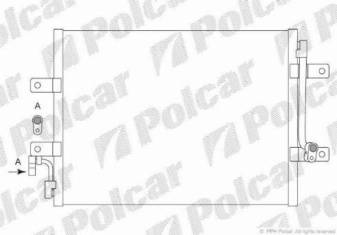 Polcar 3006K81X - Condenser, air conditioning autospares.lv