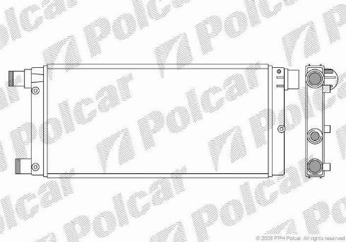 Polcar 300108-2 - Radiator, engine cooling autospares.lv