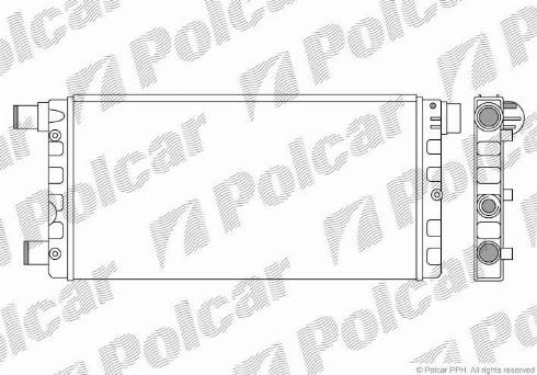 Polcar 300108A2 - Radiator, engine cooling autospares.lv