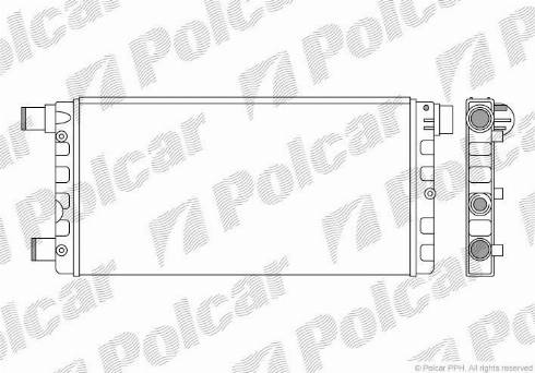 Polcar 300108B2 - Radiator, engine cooling autospares.lv