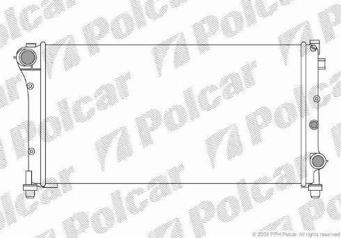 Polcar 300308-2 - Radiator, engine cooling autospares.lv
