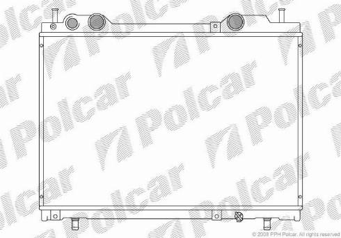 Polcar 301908-8 - Radiator, engine cooling autospares.lv