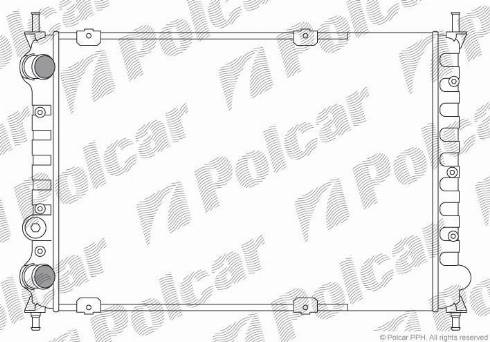 Polcar 301908A1 - Radiator, engine cooling autospares.lv