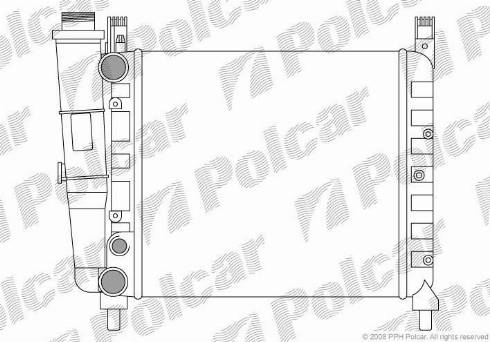 Polcar 301608-9 - Radiator, engine cooling autospares.lv