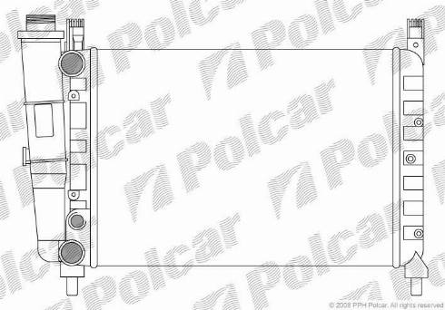 Polcar 301608-7 - Radiator, engine cooling autospares.lv