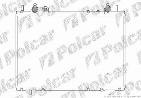 Polcar 301808-7 - Radiator, engine cooling autospares.lv