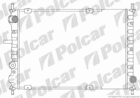 Polcar 301808A2 - Radiator, engine cooling autospares.lv