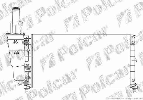 Polcar 30170803 - Radiator, engine cooling autospares.lv