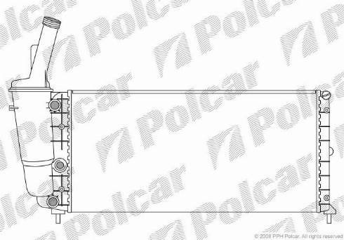 Polcar 301708-0 - Radiator, engine cooling autospares.lv