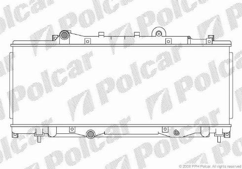 Polcar 3017088X - Radiator, engine cooling autospares.lv