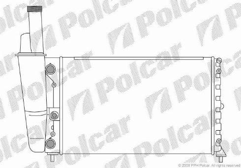 Polcar 301708-2 - Radiator, engine cooling autospares.lv