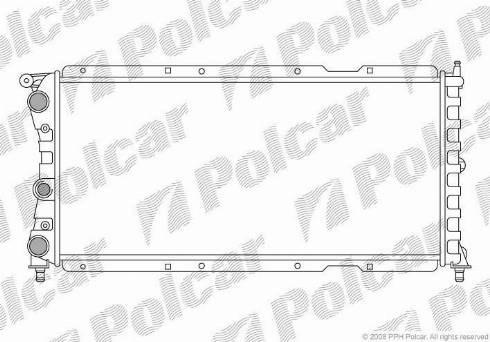 Polcar 301708A5 - Radiator, engine cooling autospares.lv